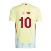 Španělsko Dani Olmo 10 Venkovní ME 2024 - Dětské Fotbalové Dresy (S/S)